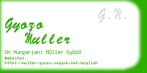 gyozo muller business card