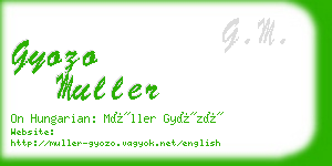 gyozo muller business card